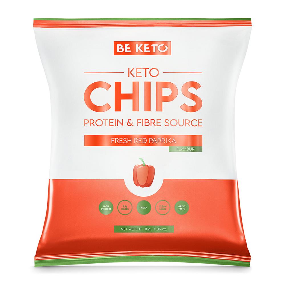 BeKeto_- Keto Chips - Fresh Red Paprika 30g-pack of 5