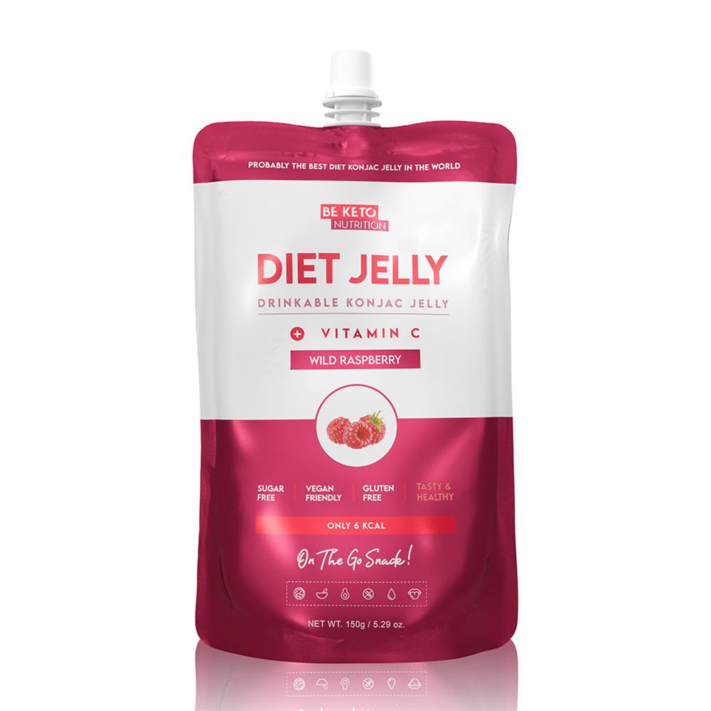 BeKeto_- Diet Jelly Konjac Fresh Raspberry 150g-pack of 2