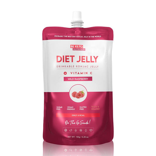 BeKeto_- Diet Jelly Konjac Fresh Raspberry 150g-Pack of 2