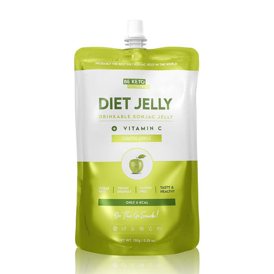 BeKeto_- Diet Jelly Konjac Green Apple 150g-Pack of 5