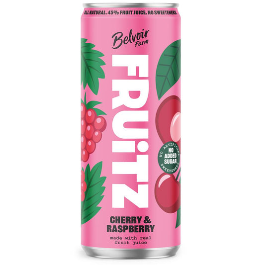 Belvoir_FRUiTZ Cherry & Raspberry Can 330ml-pack of 4