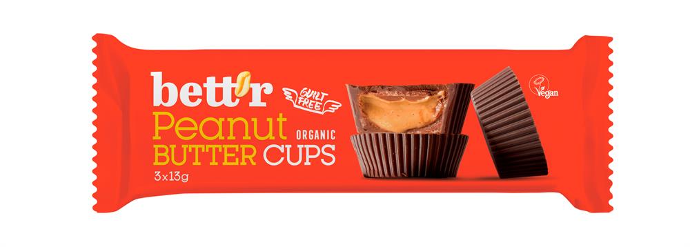 Bettr_Nut Butter Cups Peanut Cr?am 39g-pack of 12