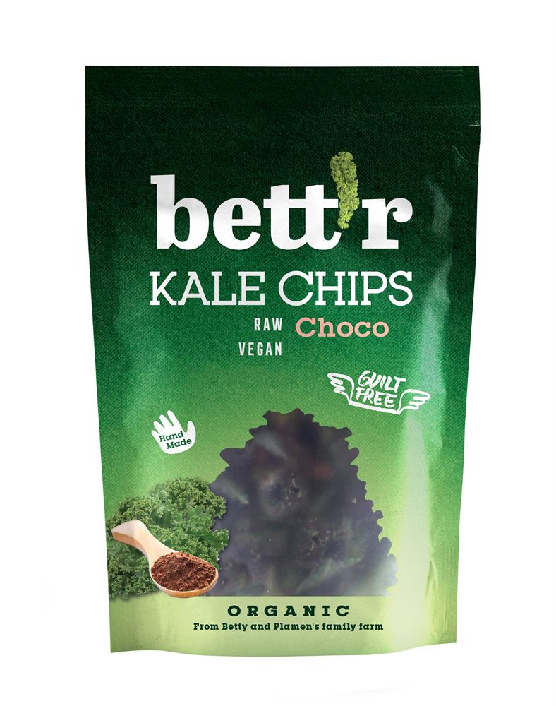Bettr_Kale Chips with Chocolate and Almond 30g-Pack of 2