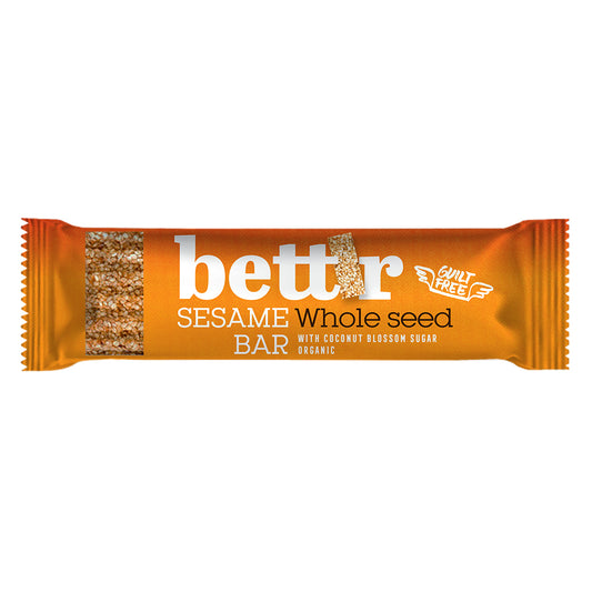 Bettr_Vegan Organic Gluten Free Sesame Bar 30g-Pack of 15