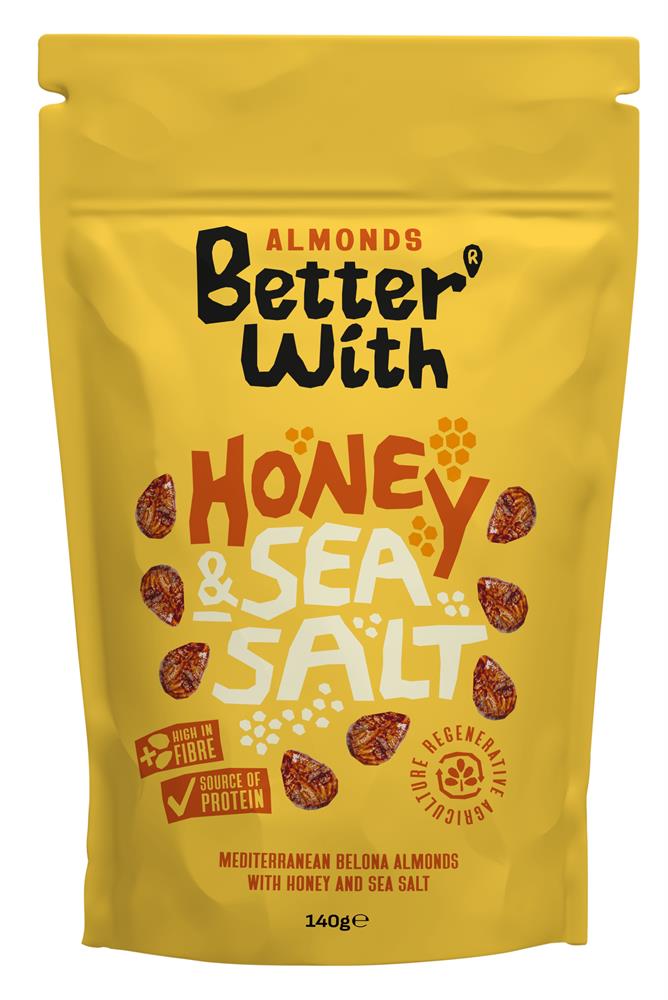 Better With_Honey & Sea Salt Almonds 140g-pack of 8