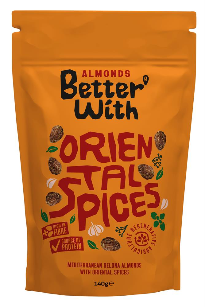 Better With_Oriental Spices Almonds 140g-pack of 8