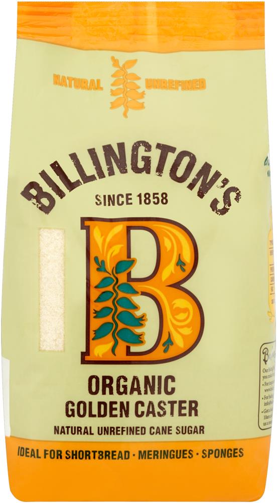 Billingtons_Organic Golden Caster Sugar 500g-Pack of 2