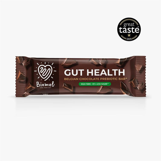 Biomel_Belgian Chocolate Gut Health Bar 45g-pack of 12