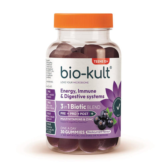 Bio-Kult_3-in-1 Biotic Blend Gummies for Teens. Blackcurrant Flavour. 30.