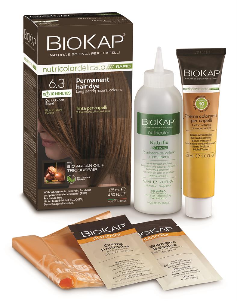 BioKap_Dark Golden Blond 6.3 Hair Dye 135 ml