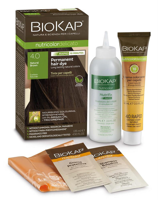 BioKap_Natural Brown 4.0 Rapid Permanent Hair Dye 140 ml