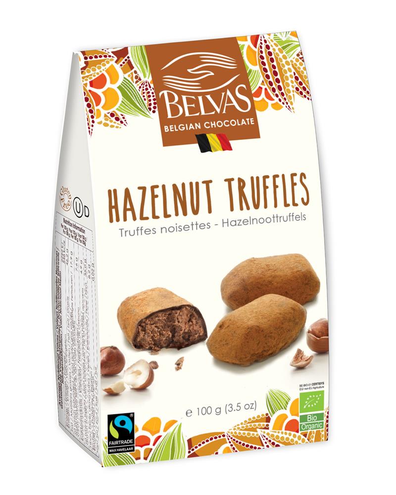 Belvas_Organic Hazelnut truffle 100g