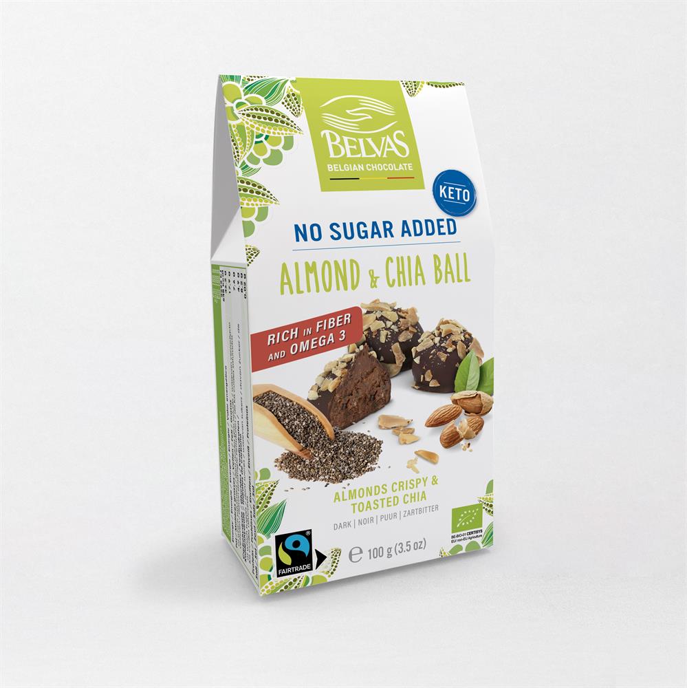 Belvas_Almonds Chia Balls No Sugar Added 100g
