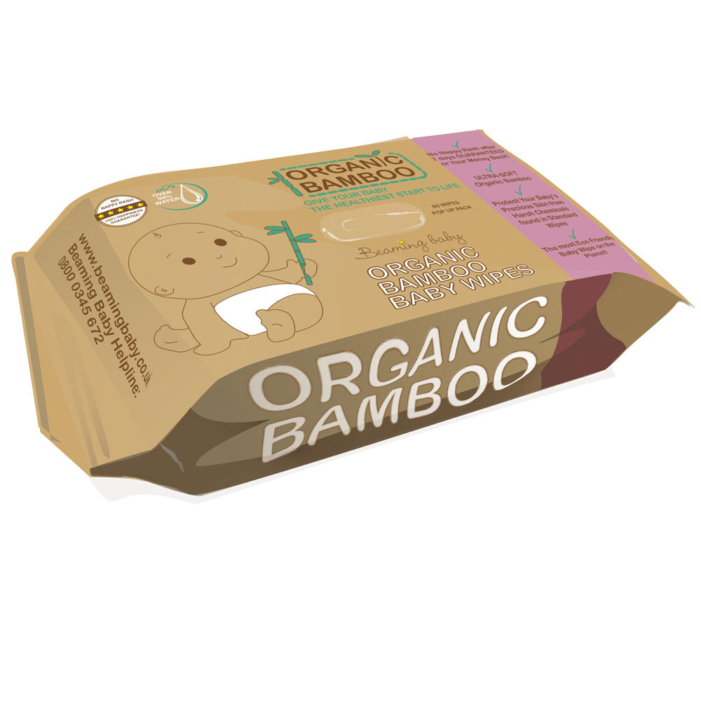 Beaming Baby_Organic Bamboo Baby Wipes (80 wipes)