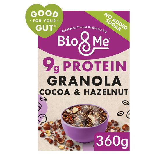 Bio&Me_Cocoa & Hazelnut Protein Boosted Gut-Loving Granola 360g