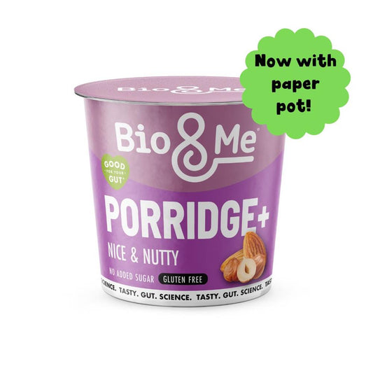 Bio&Me_Nice & Nutty Gut-Loving Gluten Free Porridge Pot 58g-Pack of 4
