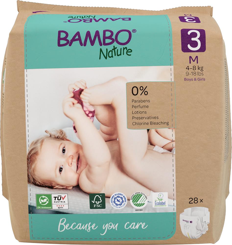 Bambo Nature_Eco-Nappy Size 3 - 28 Nappies