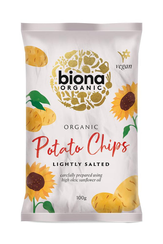 Biona_Potato Chips Organic - Himalayan Pink Salt - Light 100g-Pack of 2