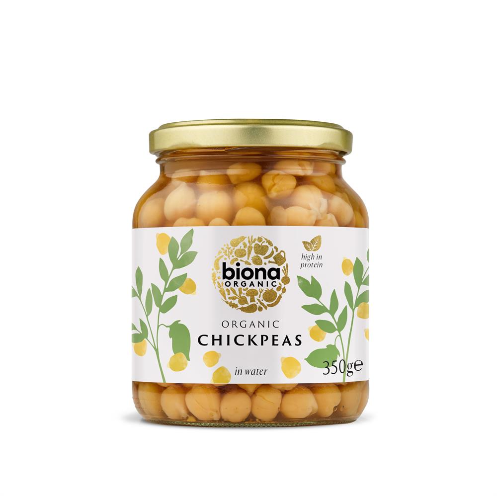 Biona_Organic Chick Peas -in Glass jars 350g