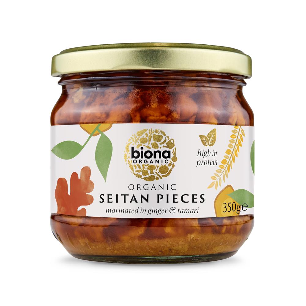 Biona_Organic Seitan Pieces marinated in ginger and soya sauce 350g