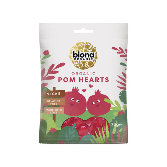 Biona_Organic Vegan Pomegranate Hearts 75g
