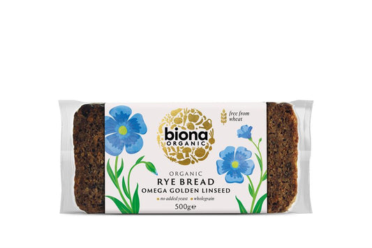 Biona_Organic Rye Bread - Omega Golden Linseed - 500g