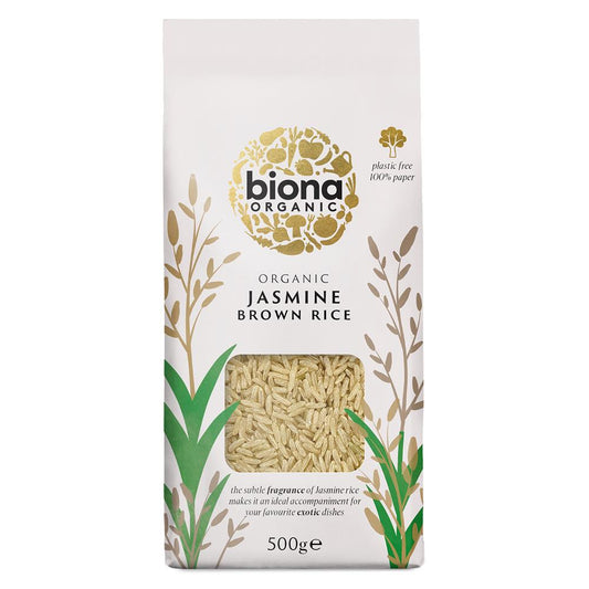 Biona_Organic Jasmine Rice Brown 500g