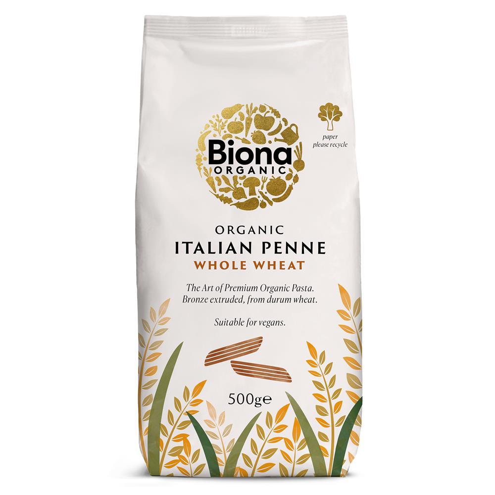 Biona_Organic Wholewheat Penne Pasta 500g