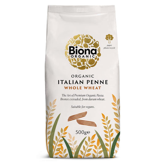 Biona_Organic Wholewheat Penne Pasta 500g