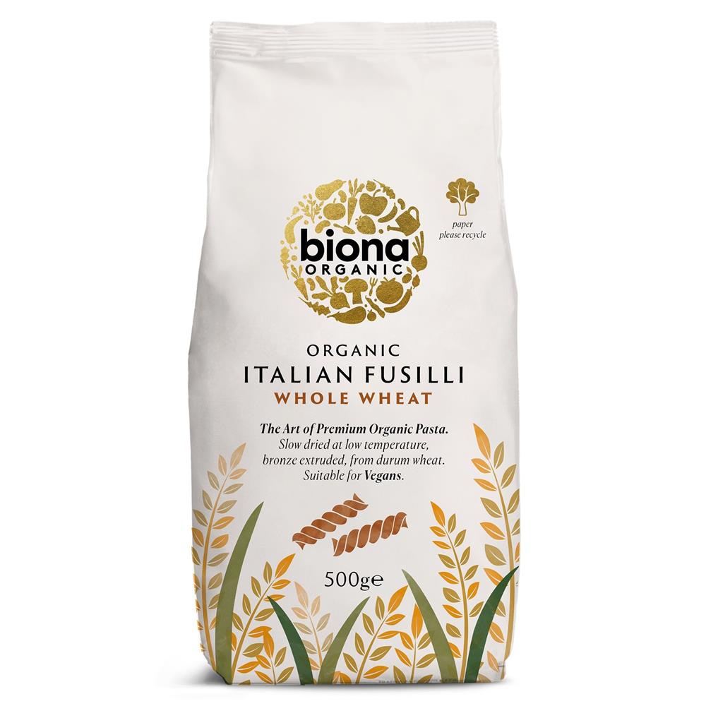 Biona_Organic Wholewheat Fusilli Pasta 500g