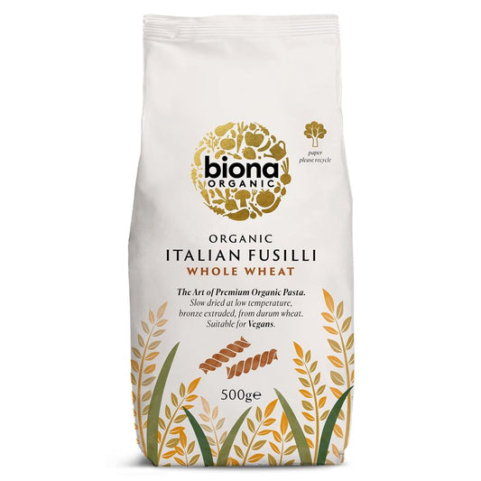 Biona_Organic Wholewheat Fusilli Pasta 500g