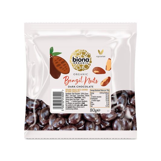 Biona_Organic Plain Chocolate covered Rainforest Brazils 80g