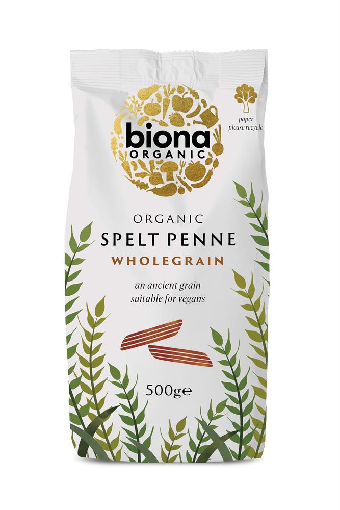 Biona_Organic Wholemeal Spelt Penne Pasta 500g