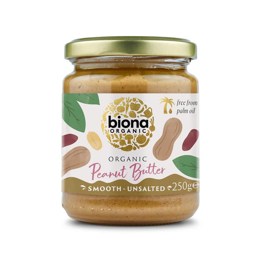 Biona_Organic Peanut Butter Smooth No Salt 250g