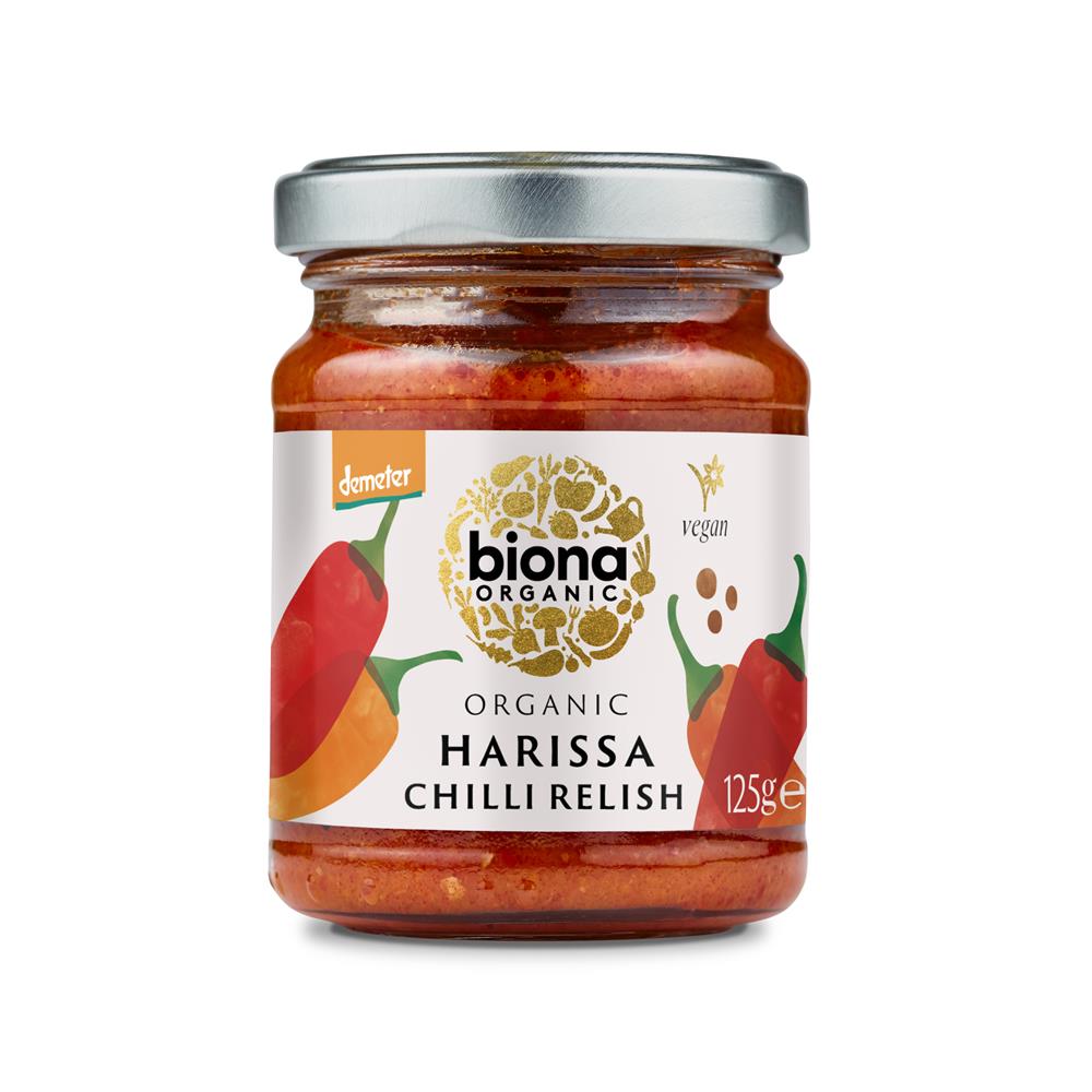 Biona_Organic Harissa Chilli Relish 125g