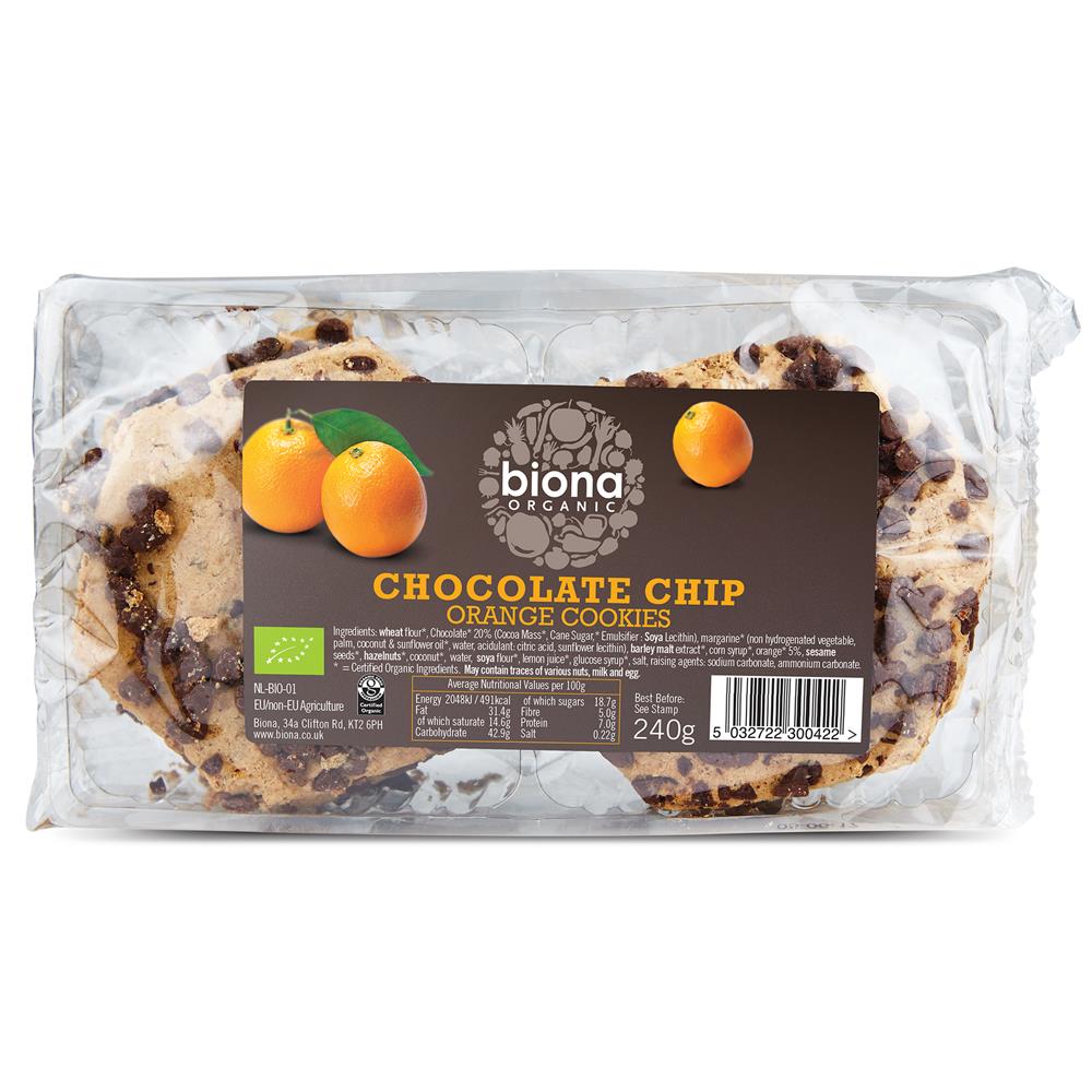 Biona_Organic Chocolate Chip & Orange Cookies 240g