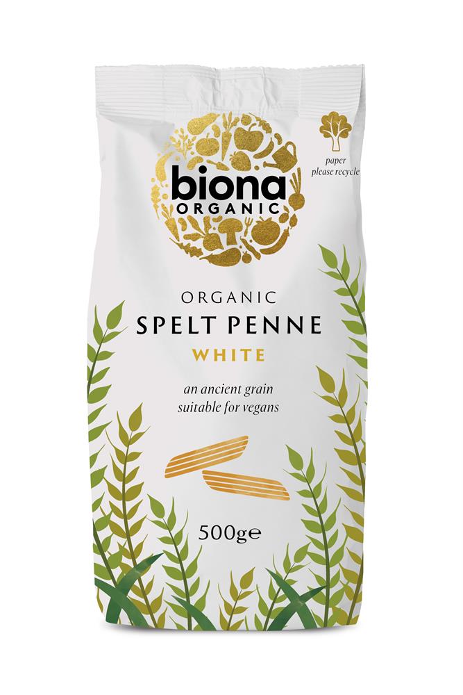 Biona_Organic Spelt White Penne Pasta 500g