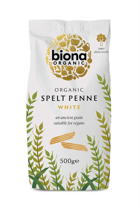 Biona_Organic Spelt White Penne Pasta 500g