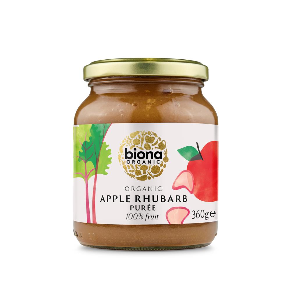 Biona_Organic Apple & Rhubarb Puree 360g