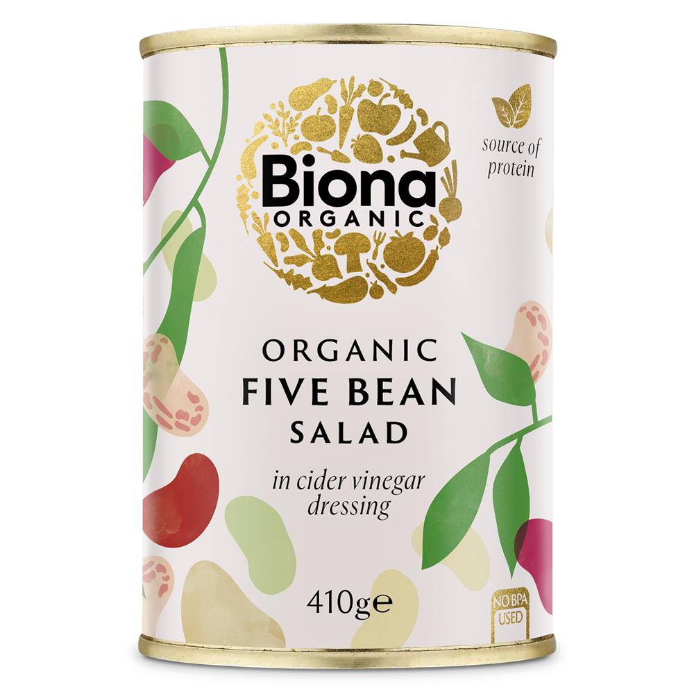 Biona_Organic Five Bean Salad in Vinaigrette Dressing 410g