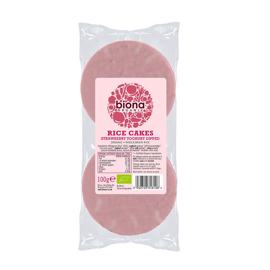 Biona_Organic Strawberry Yoghurt Coated Rice Cakes 100g