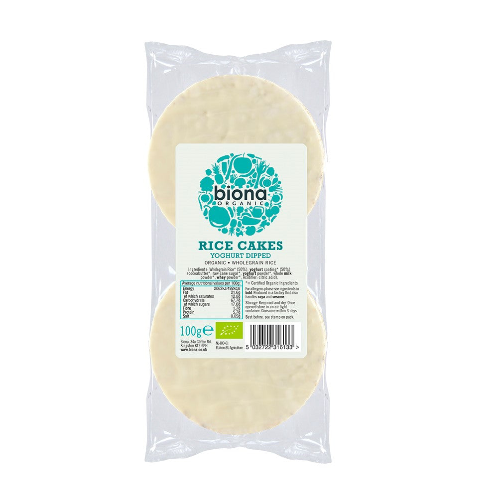 Biona_Organic Yoghurt Coated Rice Cakes 100g