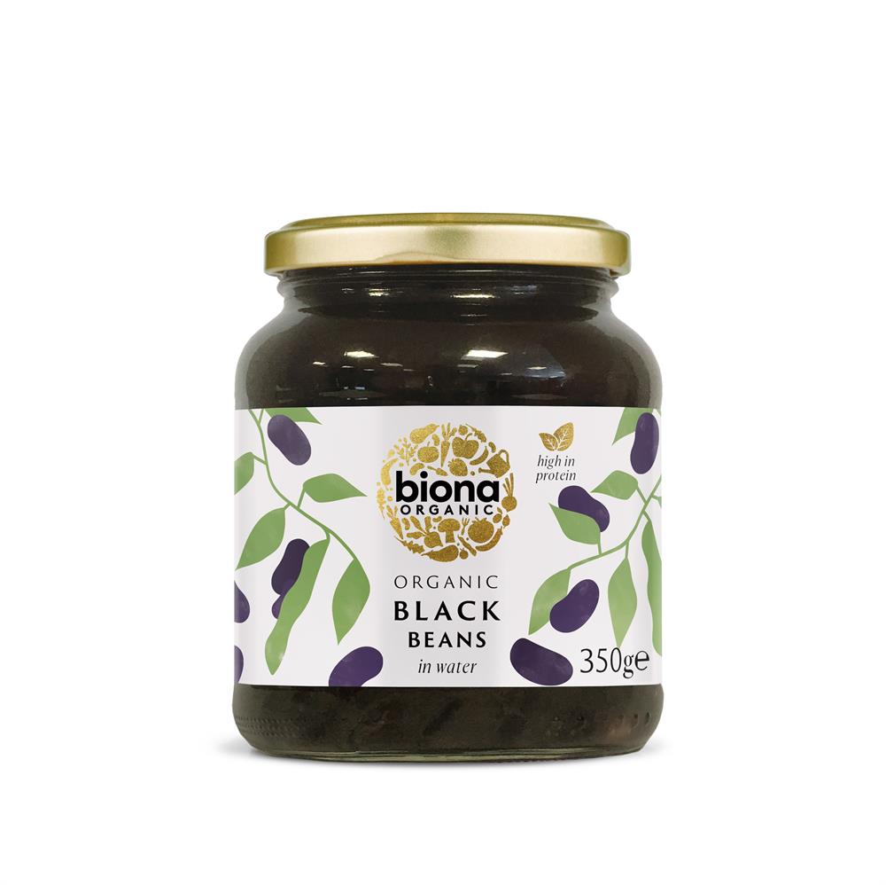 Biona_Organic Black Beans in Glass Jars 350g