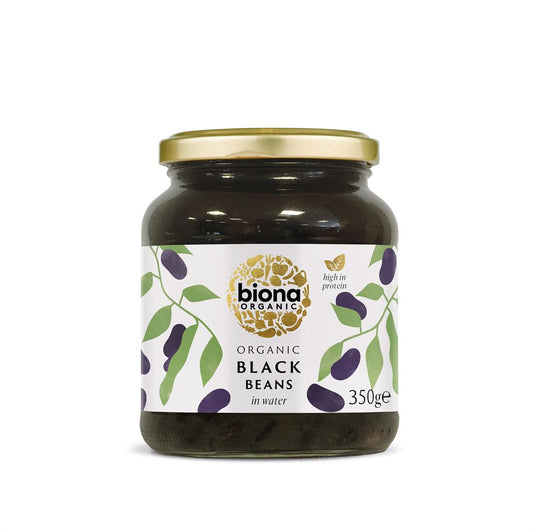 Biona_Organic Black Beans in Glass Jars 350g