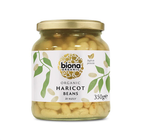 Biona_Organic Haricot Beans in Glass Jar 350g
