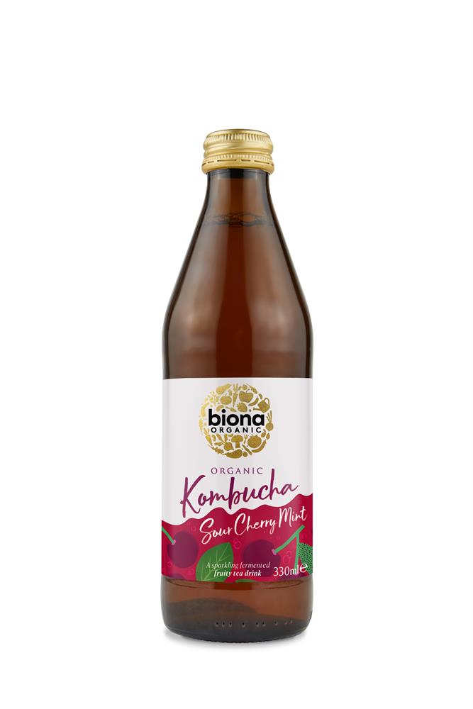 Biona_Organic Kombucha Sour Cherry & Mint 330ml