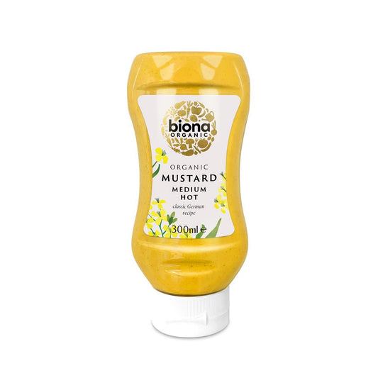 Biona_Organic Medium Hot Mustard Squeezy 300ml