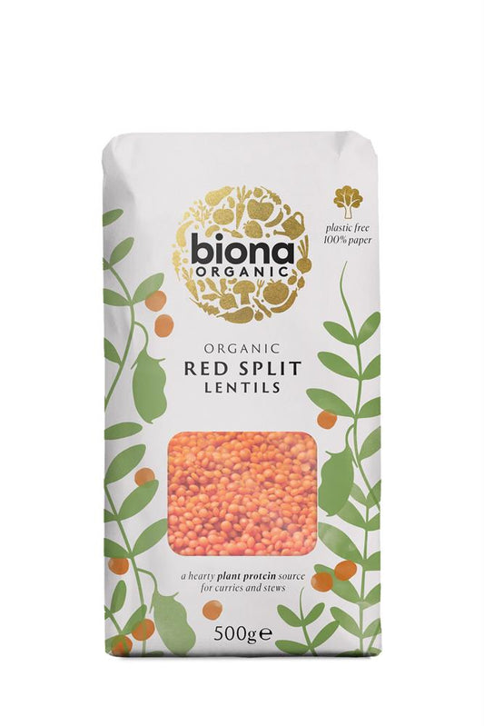 Biona_Organic Red Split Lentils 500g