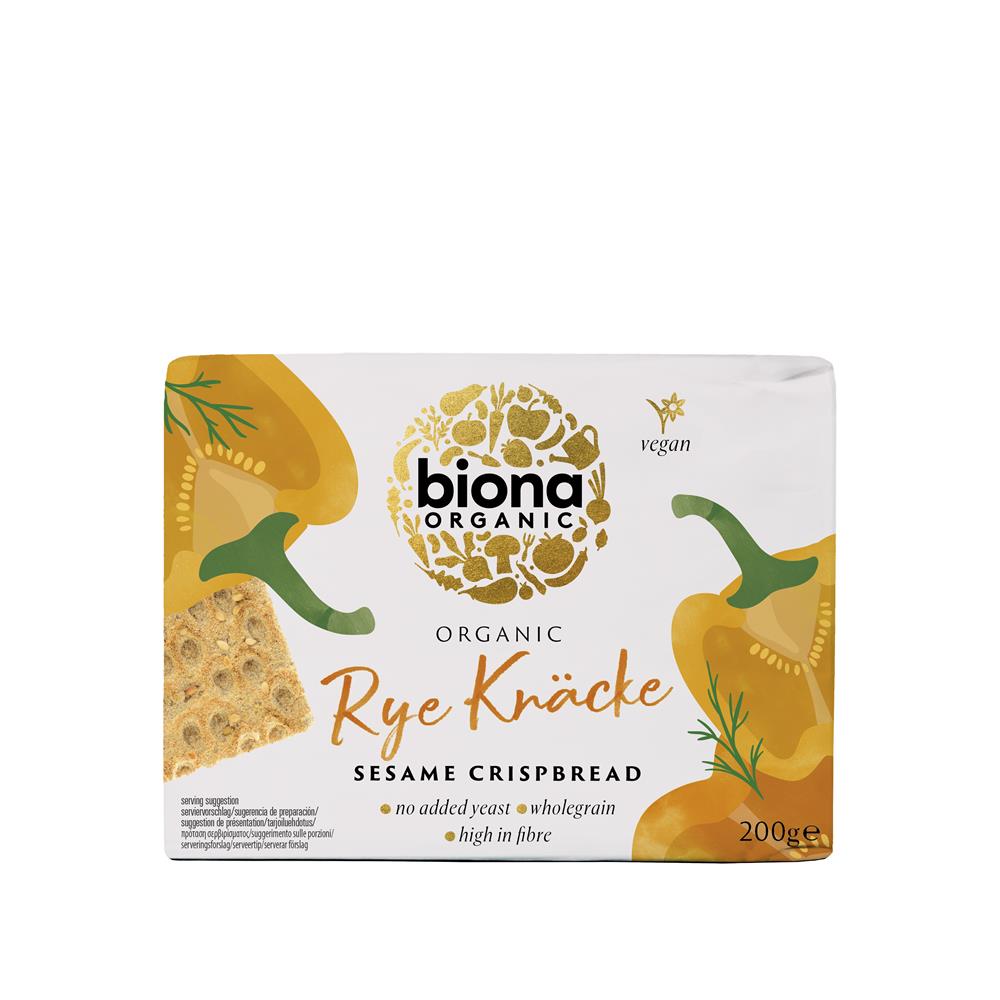 Biona_Organic Rye Crispbread Sesame 200g