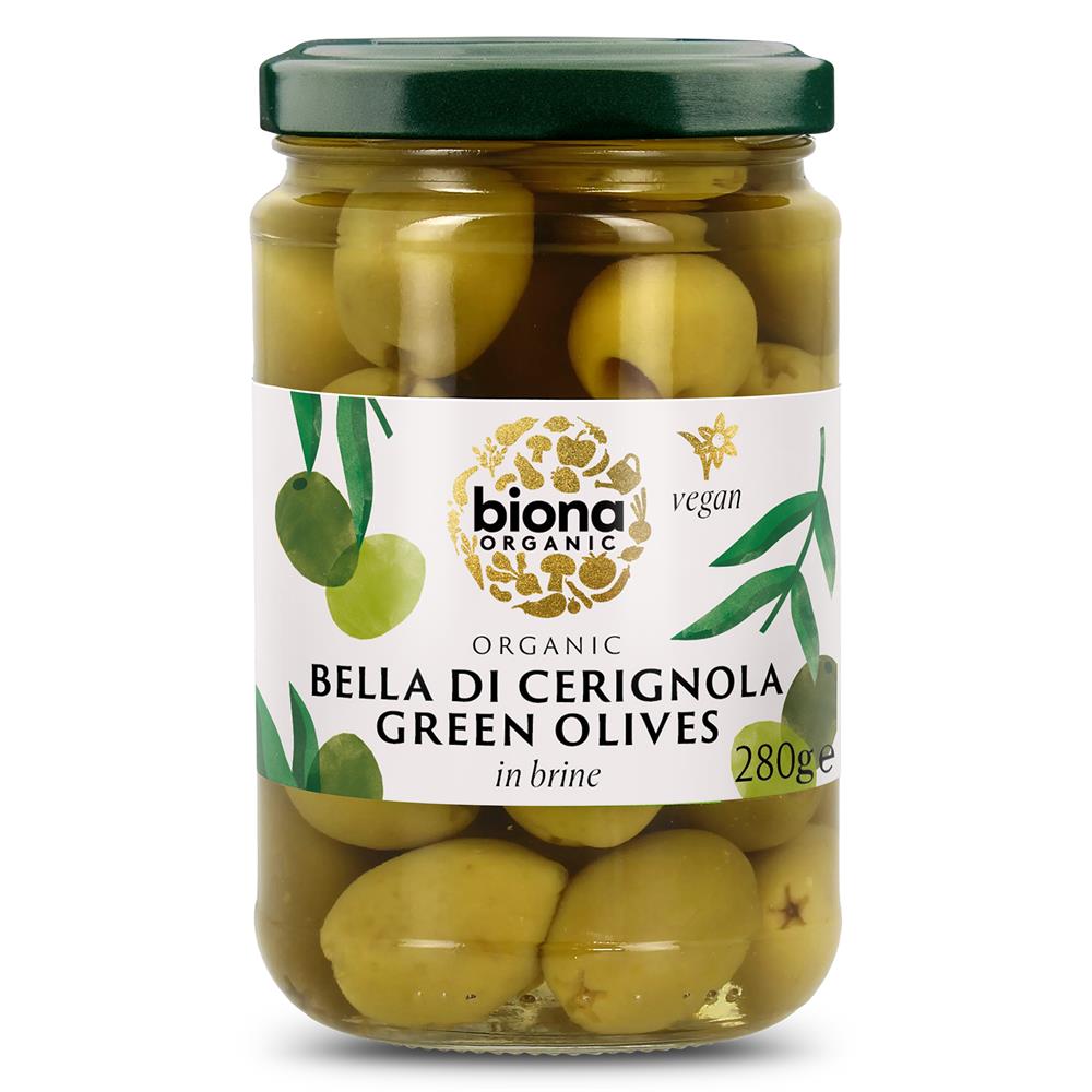 Biona_Italian Bella di Cerignola Olives in Brine Organic 280g